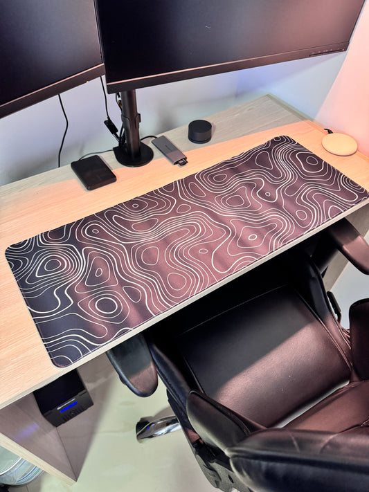 Mousepad Líneas Blancas Minimalistas