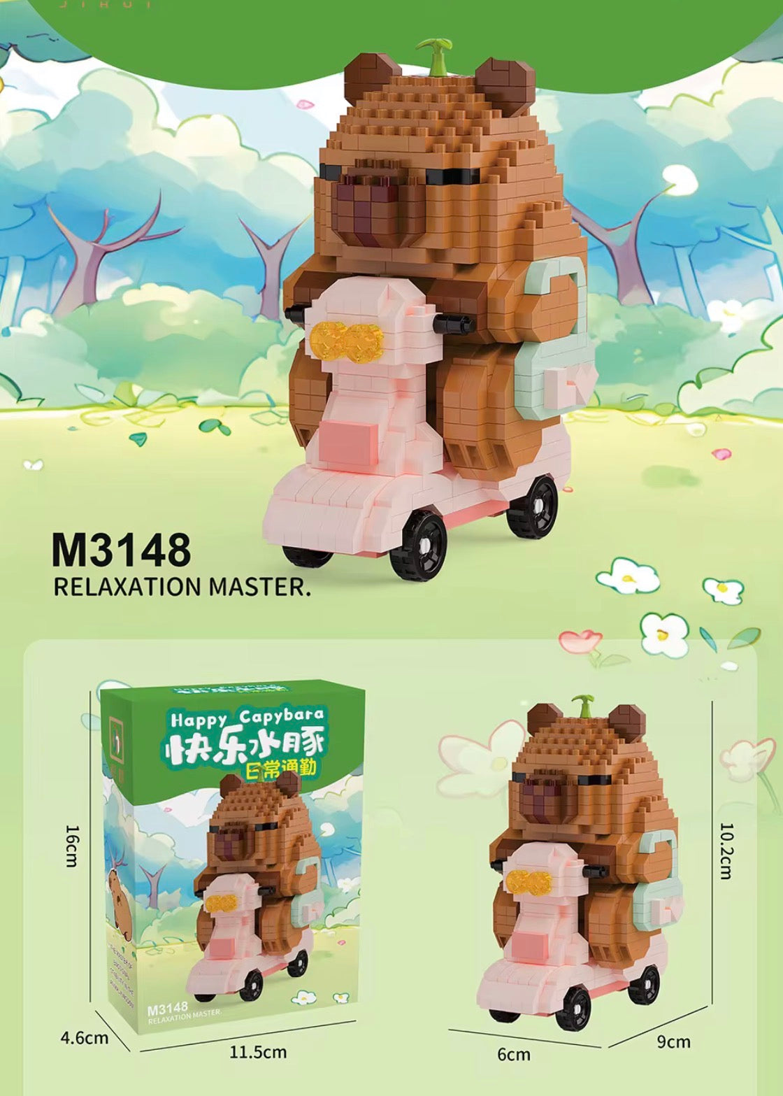 Happy Capybara Bloques de Construcción