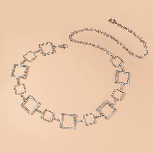 Eslabones Cuadrados Waist Chain Vintage