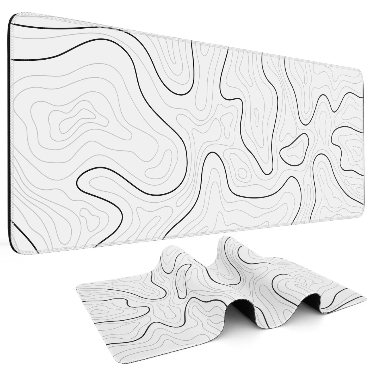 Mousepad Líneas Negras Minimalistas