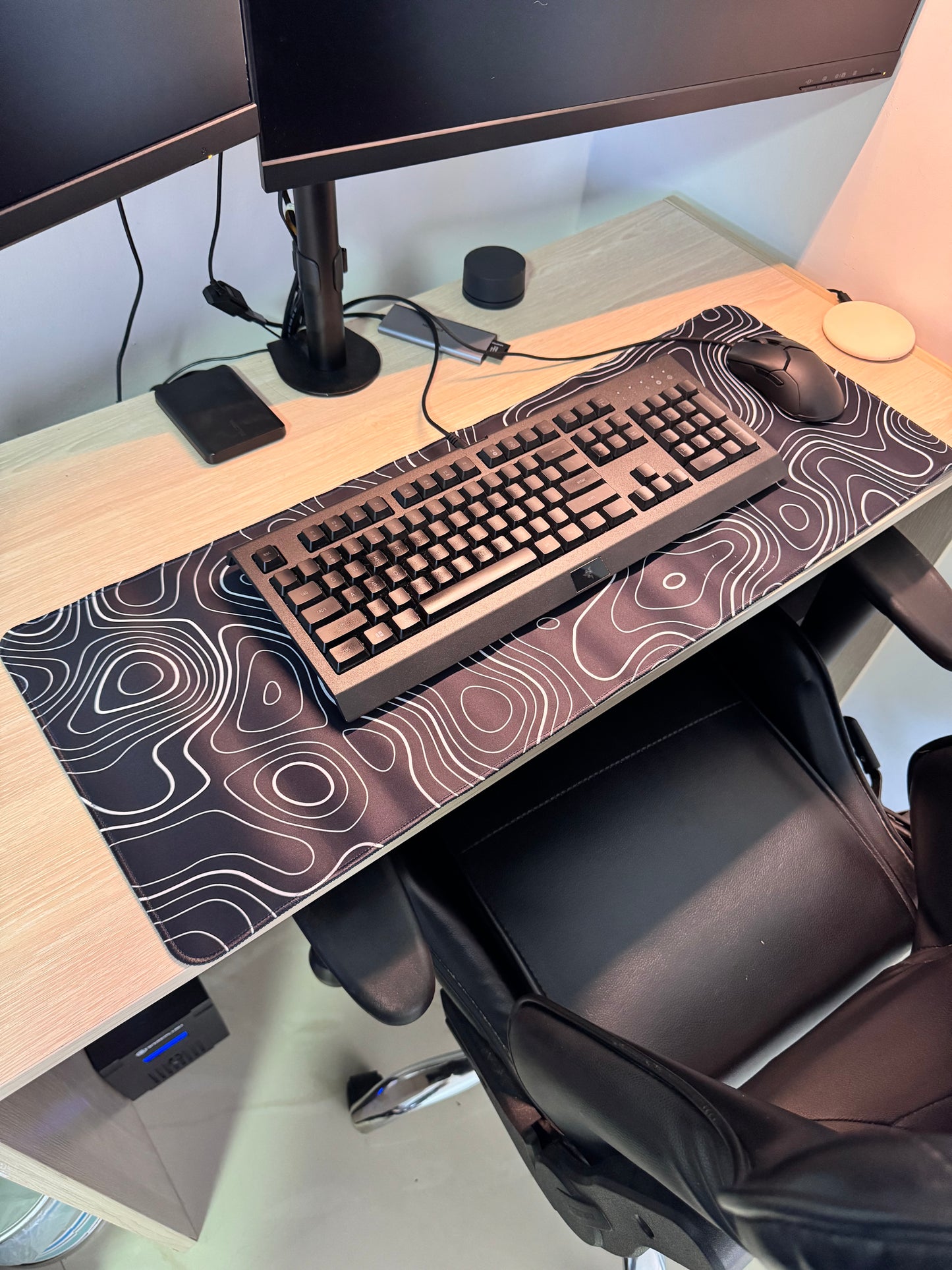 Mousepad Líneas Blancas Minimalistas