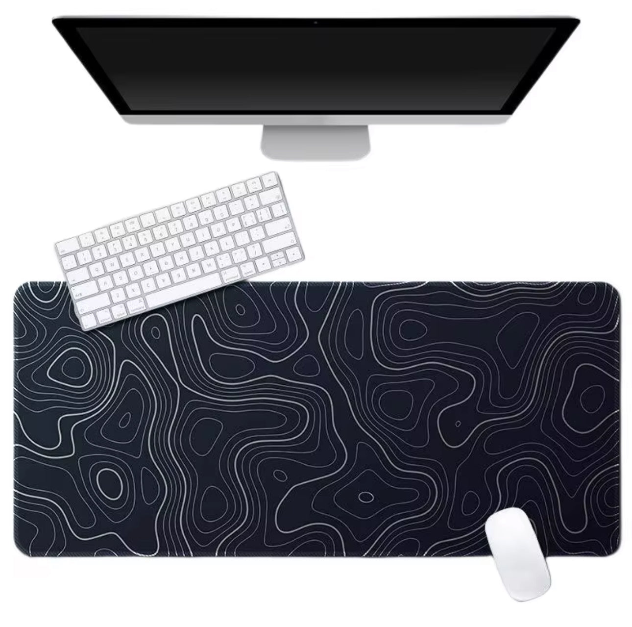 Mousepad Líneas Blancas Minimalistas