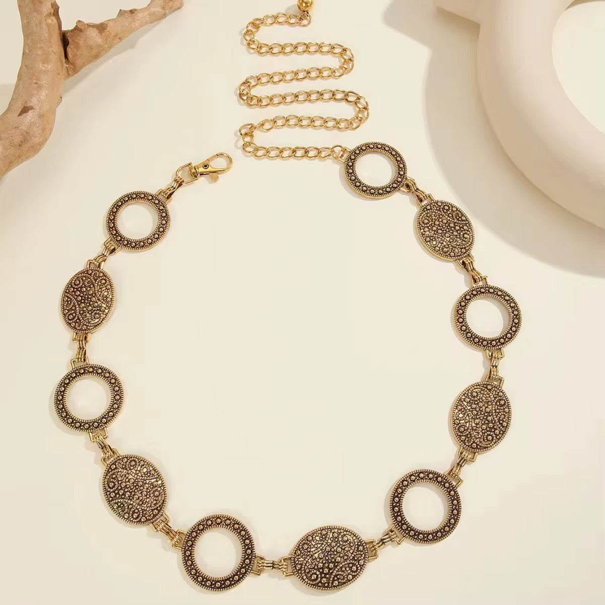 Medallón Étnico Waist Chain Vintage