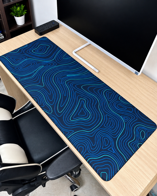 Mousepad Líneas Topográficas Azul