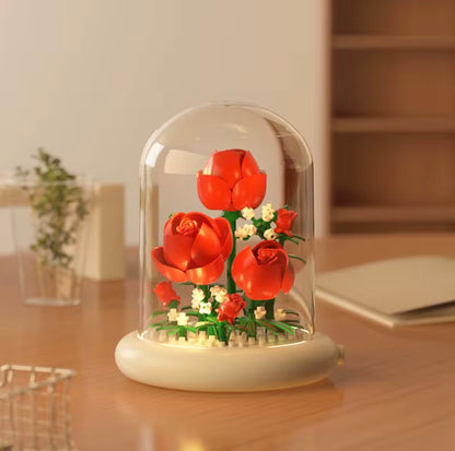 Flores en Cúpula Iluminada Bloques de Construcción