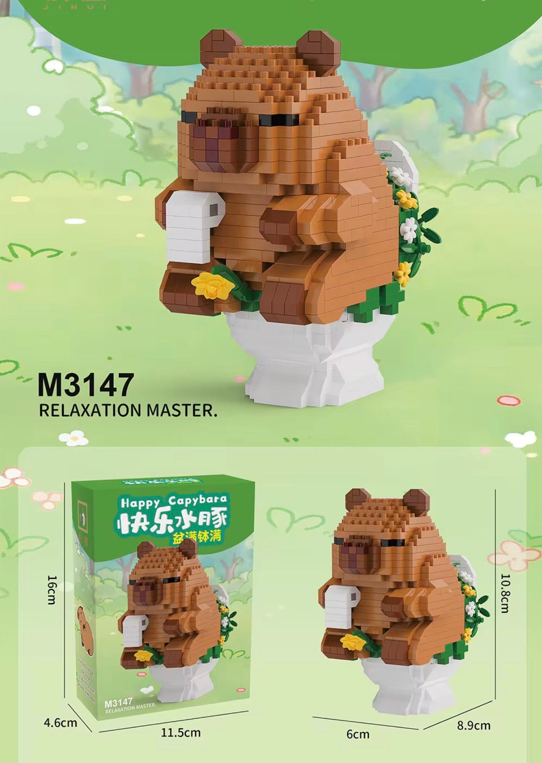 Happy Capybara Bloques de Construcción