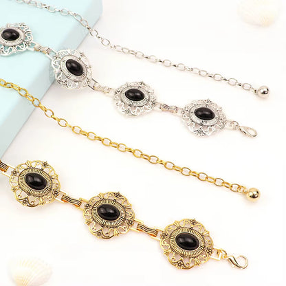 Victorian Onyx Waist Chain Vintage