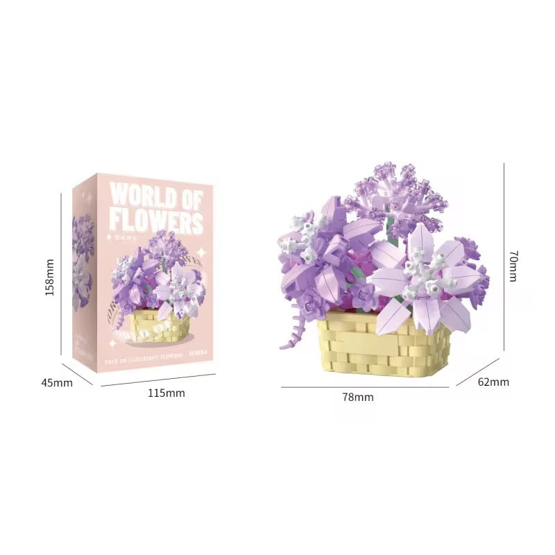 Flores en Canasta Bloques de Construcción