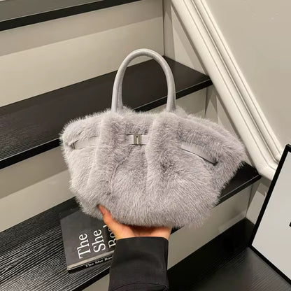 Fluffy & Leather Bag