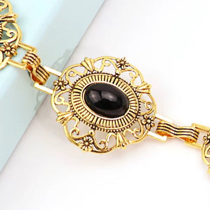 Victorian Onyx Waist Chain Vintage