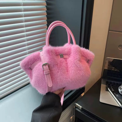 Fluffy & Leather Bag