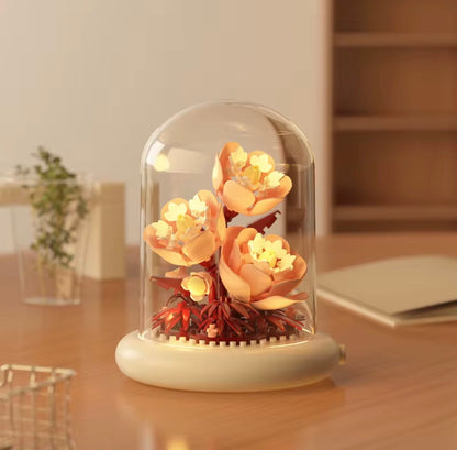 Flores en Cúpula Iluminada Bloques de Construcción