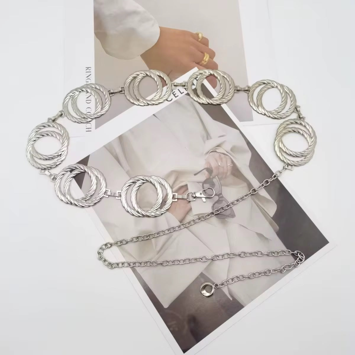 Boho Oval Waist Chain Vintage