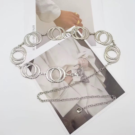 Boho Oval Waist Chain Vintage