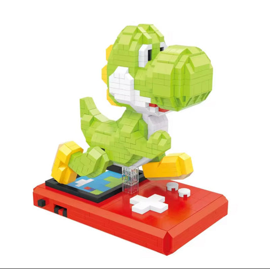 Yoshi con Control Bloques de Construcción