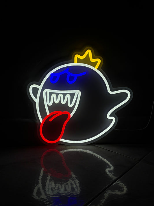 Boo Ghost Marios Bros Neon Lamp