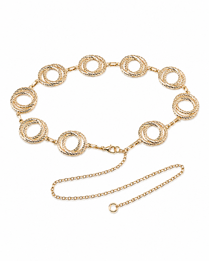 Boho Oval Waist Chain Vintage