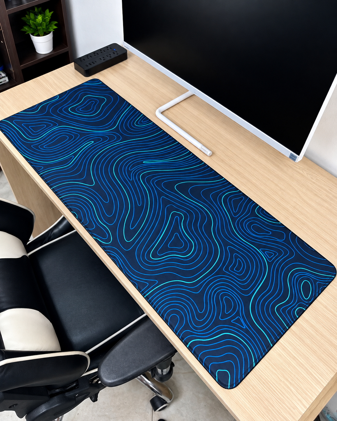 Mousepad Líneas Topográficas Azul