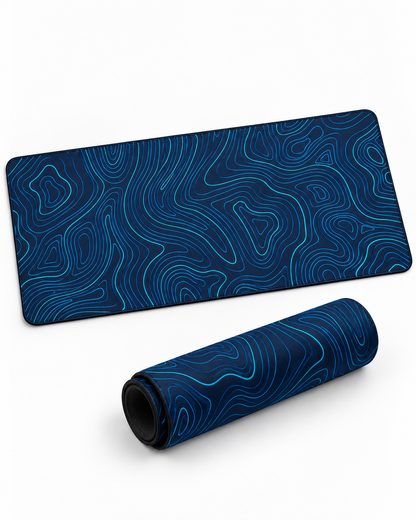 Mousepad Líneas Topográficas Azul