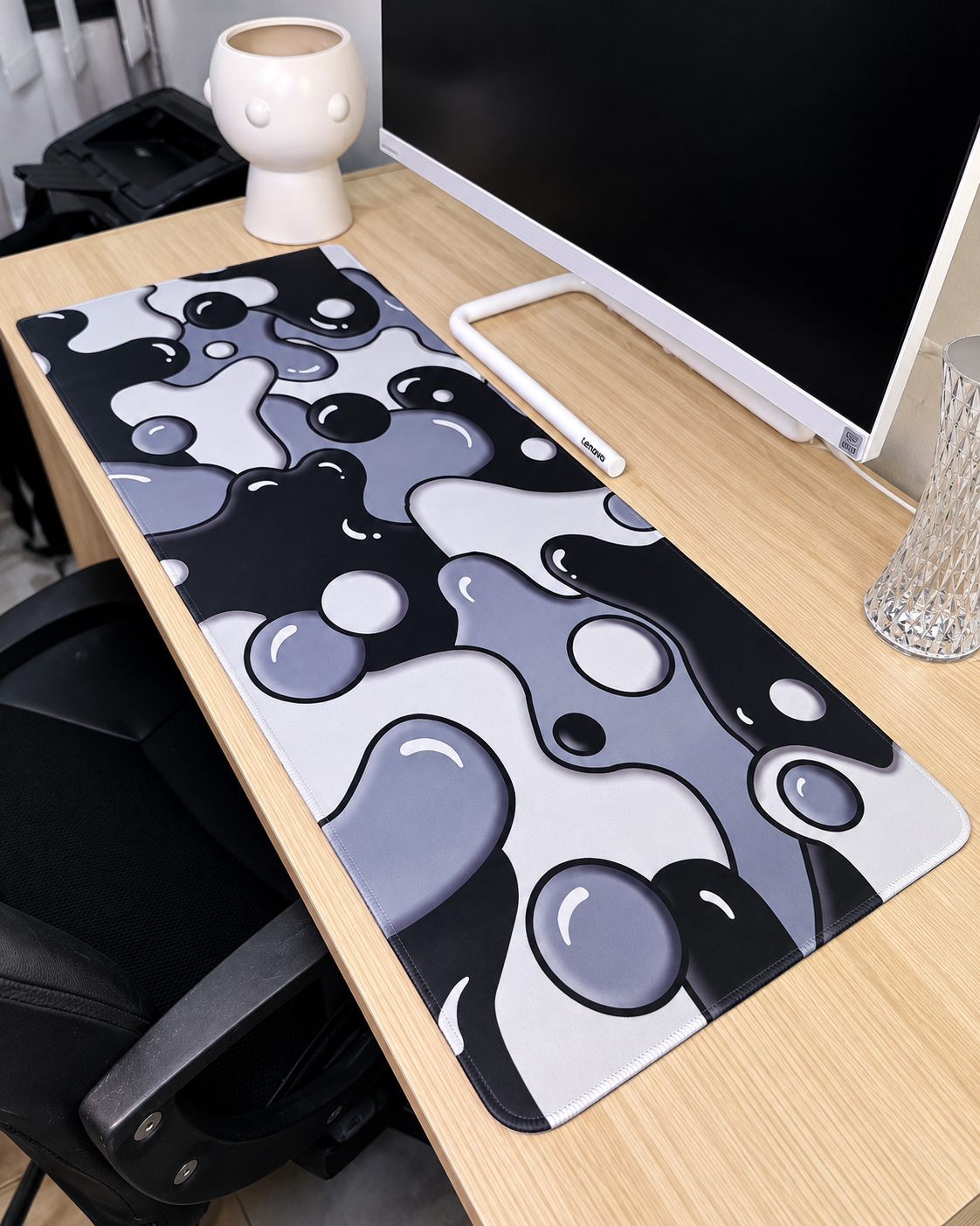 Mousepad Slime Monocromático